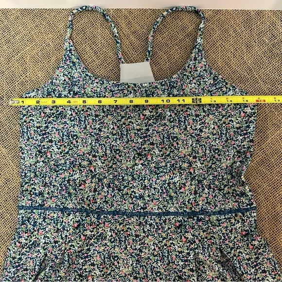 SAGE COLLECTIVE LG ATHLETIC PICKLEBALL TENNIS DRESS FLORAL ATTACHED SHORTS & BRA - Picture 4 of 11